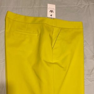 NWT Chais ankle length slacks size 14.  Yellow/lime green color.  Never worn.